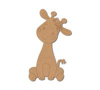 Baby Giraffe Pre Marked Craft Shape 1 - Premium MDF & Plywood Embellishments Laser Cut Craft Shapes for Scrapbooking, Card Making, DIY Decor, Weddings & Personalized Projects