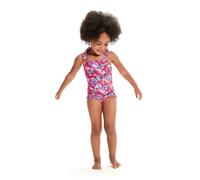 Baby girl 1-piece swimsuit with print and thin straps Speedo LTS Rose 2 ans