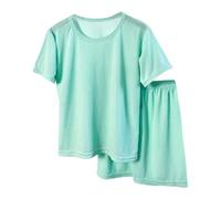 Baby Girl 12-18 Months Outfits Color Ice Short Sleeve Long Pants Home Wear Pajamas Set Baby Girl (Green, 8-9 Years)