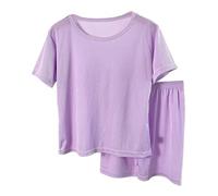 Baby Girl 12-18 Months Outfits Color Ice Short Sleeve Long Pants Home Wear Pajamas Set Baby Girl (Purple, 10-11 Years)