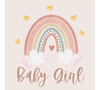 Baby Girl: Baby Shower Guest Book Boho Rainbow