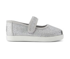 Baby girl Ballet flats Toms Nora Mary Jane Argenté 27
