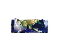 Baby Girl Bow Headband, Newborn Baby Hair Bows Hairband, Cosmic Earth Print Baby Headbands 0-12 Months