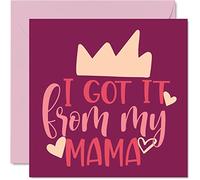 Baby Girl Card - Congratulations - Princess Baby Girl Quotes Got It From Mama Cards Newborn, Well Done Congrats New Cards, Welcome To The World, 145mm Greeting Cards for Parents