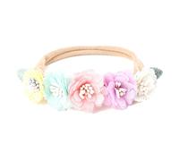 Baby Girl cloth Headbands Floral Infant Flower Elastic Hair Band Bows Wraps for Newborn Toddler Hair Accessorie Headband (Style 9, One Size)