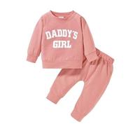 Baby Girl Clothes Newborn Cute Fashion Comfortable Breathable Pink Long Sleeve Fall Winter Outfit 18-24 Months