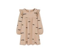 Baby girl dress Kids on the Moon Tiny Dogs Beige 2 ans