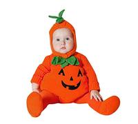 Baby Girl Halloween Costume Baby Toddler Halloween Costume Pumpkin Fancy Dress Up Clothes Sleeveless Hoodie Romper +Shoes Outfits Girls Boys My First Set Party Cosplay Bodysuit Autumn