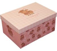 Baby Girl Keepsake Storage Box With Lid Highland Cow Design Memory Box For New Baby Baby Shower