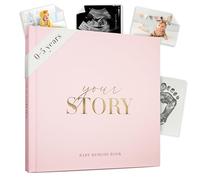 Baby Girl Memory Book - Blush Pink Keepsake Journal for Newborn to Age 5 | Baby Shower Record Book, Milestone Tracker, Scrapbook & Photo Album