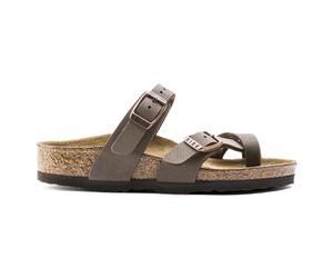 Baby girl nubuck sandals Birkenstock Mayari Birko-Flor Marron 27