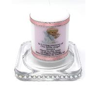 Baby Girl Personalised Pink Angel Memorial Candle Card Remembrance Loving Memory