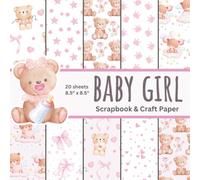 Baby Girl Scrapbook Paper: Double Sided Craft Paper Pad for DIY Projects and Decorating