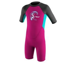 Baby girl surf wetsuit with zipped back O'Neill Reactor-2 2 mm Rouge 3 ans