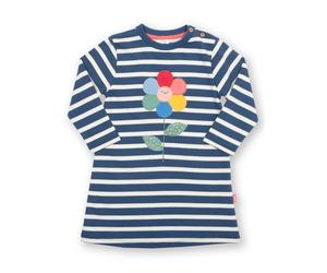 Baby girl sweater dress Kite Fab Flower Bleu 3/6 mois