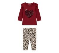 Baby Girl T-Shirt + Leggings Set Guess Rouge 18 mois