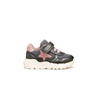 Geox Baby B FLEXYPER MINI Girl Sneaker, DK Grey/LT Rose, 5 UK Child