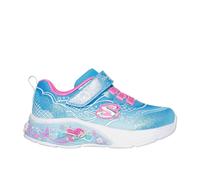 Skechers Kids' Leather Light Up Trainers C5 (22) Blue