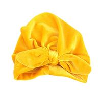 Baby Girl Velvet Turban Hat Toddler Infant Bow Headband Bunny Ear Headwraps Knotted Wrap Headdress