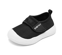 Baby Girls Animal Shoes Non Slip Breathable Elastic Socks Memory Foam Insole Protect Toe Panda Tiger Fox, Black Magic, 15-18 Months