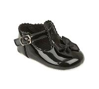 Baby Girls Baypods First Pram Shoes - Satin Bow Design