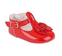 Baby Girls Baypods First Pram Shoes - Satin Bow Design