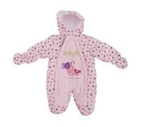 Baby Girls Bird Pattern All in One Hooded Winter Snowsuit (3-6 Months) (Pink)