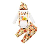 Baby Girls Boys Halloween Costume Cute Unisex One-Piece Long Sleeve Skeleton Bat Romper Fleece Jumpsuit Dress Up Set Newborn Photography Props Boy Girl White