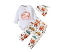 Baby Girls Boys Halloween Costume Infant Clothes Set Pumpkin Romper Kids First Unisex Outfits Newborn Cute Toddler Cosplay Outfit White