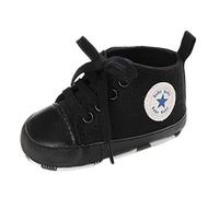 Baby Girls Boys Sneakers Toddler Shoes Canvas First Walking Shoes Newborn Anti-Slip Prewalker Sneakers for 12-18Months