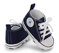 Baby Girls Boys Sneakers Toddler Shoes Canvas First Walking Shoes Newborn Anti-Slip Prewalker Sneakers for 12-18 Months Blue