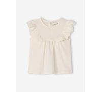 Baby Girls’ Broderie Anglaise Cotton T-Shirt ecru