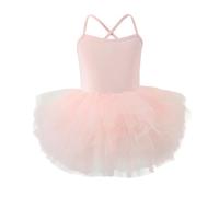 Baby Girls Camisole Tutu Dresses Strap Shiny Tulle Ballet Leotard Ballerina Costume for Dance Toddler Little Kids Girls 3-10 Years