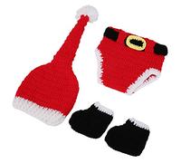 Baby Girls Crochet Christmas Clothes Soft Cotton Photography Clothes for Newborn Baby Crochet