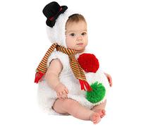 Baby Girls First Christmas Outfit,Children'S Dressing Up Outfits Black Hoodie Romper Jumpsuit Kids Hooded Bucket Hat Jack From Nightmare Before Costume 12-18 Months (d#White,0-6 Months)