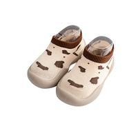 Baby Girls' First Walking Shoes, 0-6 Months, Crawling Shoes, Slippers for Children, Boys, Football, Orange Children's Crawling Shoes, coffee, 8.5 UK Child