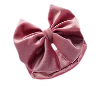 Baby Girls Headband Velvet Bow Hairband Soft Touch Spanish Style Dusty Pink Newborn - 12 Months