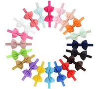 Baby Girls Headbands Soft Elastic Large Bowknot Hairband for Kids Toddler Infant 20pcs