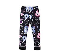 Baby Girls Leggings Cute Printed Toddler Cotton Tights Thick Leggings Number Pattern Warm Stretchy Pants Kids Pantyhose for Girls Newborn Baby Velvet Trousers (Black, 7-8 Years)