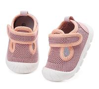 Baby Girls Lightweight Breathable Shoes Non-Slip Outdoor Walking Sneakers Toddler 6 9 12 18 24 Months, Pink, 10.0 cm
