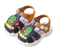 Baby Girls Sandals Queen Dress Up Shoes Toddler Flower Summer Sandals Cow Slippers 12-18 Months Closed Toe Beach Holiday Lightweight Eva Buckle Slip Ons Summer Autumn (Navy,2.5-3 Years)