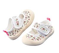Baby Girls Trainers Summer Canvas Shoes for Infant Toddler Newborn Sandals Soft Sole Anti-Slip First Walking Shoes Mesh Breathable Lightweight Trainers