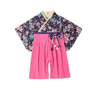 Baby Girls Wide Leg Jumpsuits Oversized Loose Fit Soft Cute Flower Bow Jumpsuits Infant Newborn Summer Kimono Overall Clothes One Piece Lightweight Bodysuits (BU2, 12-18 Months)
