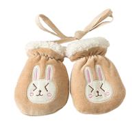 Baby Gloves Mittens Lovely Cartoon Fleece Lining Warm Baby Gloves Winter Full Finger Gloves Cold Weather Hand Warmer for 6 Months -2 Years Old
