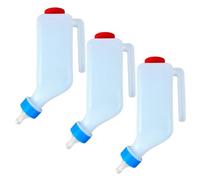 Baby Goat Bottle, 3-Pack Goat Bottles for Feeding Baby Goats, 500Ml Lamb Bottle with Soft Nipple & Clear Scale, Hands-Free Milk Feeder for Lambs, Pig, Small Farm Animals