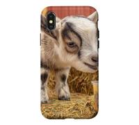 Baby Goat Drinking Bubble Tea Farm Animal Lover Case for iPhone X/XS
