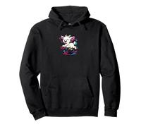 Baby Goat Jumping Cartoon Pullover Hoodie