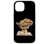 Baby Goat Open Book Reading Animal Lover Graphic Portrait Case for iPhone 14