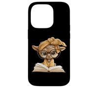 Baby Goat Open Book Reading Animal Lover Graphic Portrait Case for iPhone 14 Pro