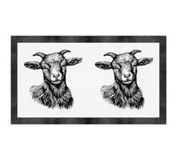 'Baby Goat Portrait' Pet Feeding Mat (PM00029474)